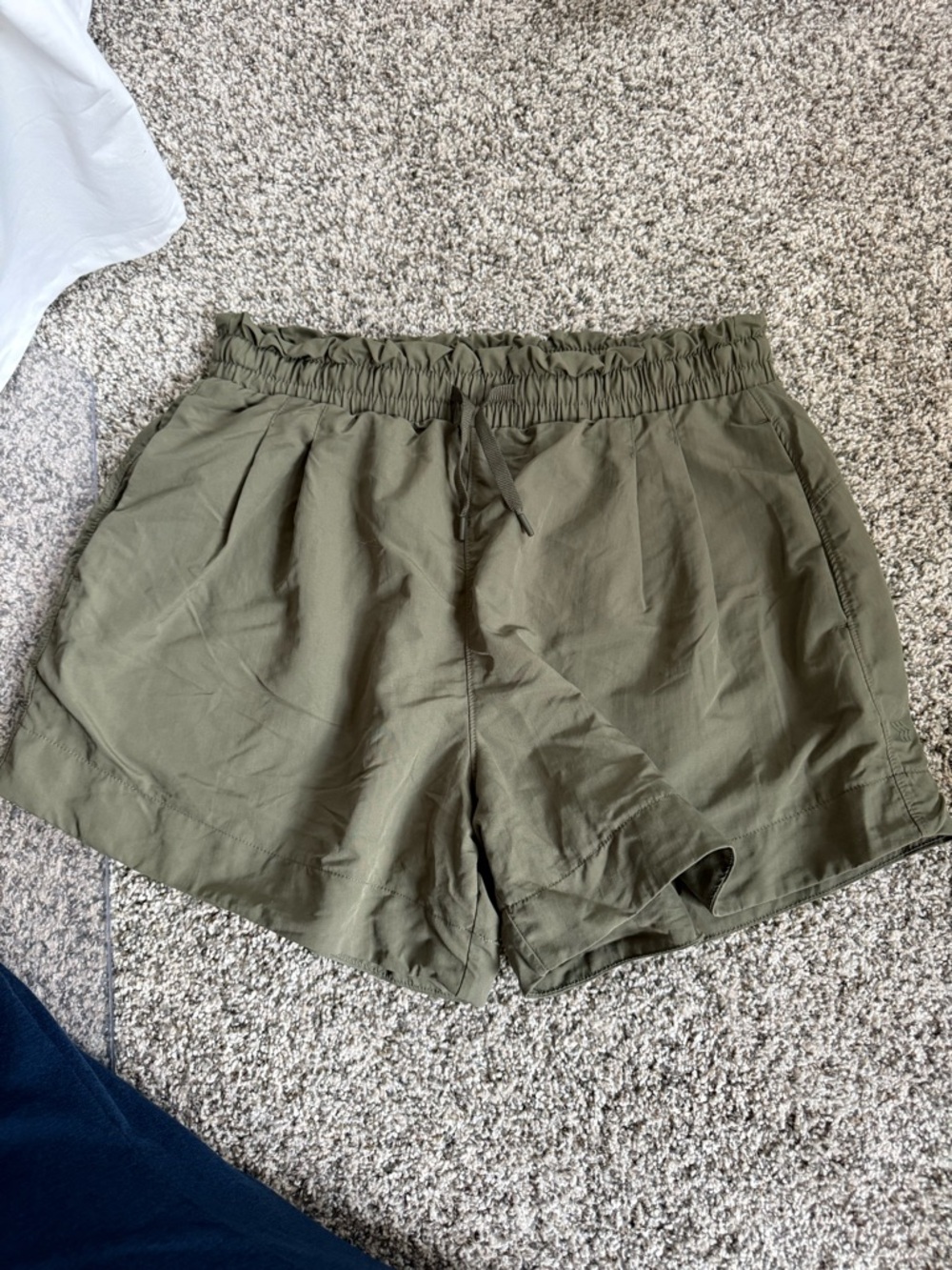 all in motion Olive Elastic-Waist Athletic Shorts